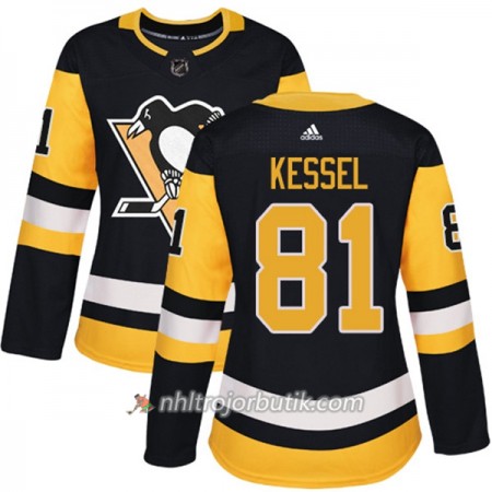 Dame Ishockey Pittsburgh Penguins Tröja Phil Kessel 81 Adidas 2017-2018 Svart Authentic